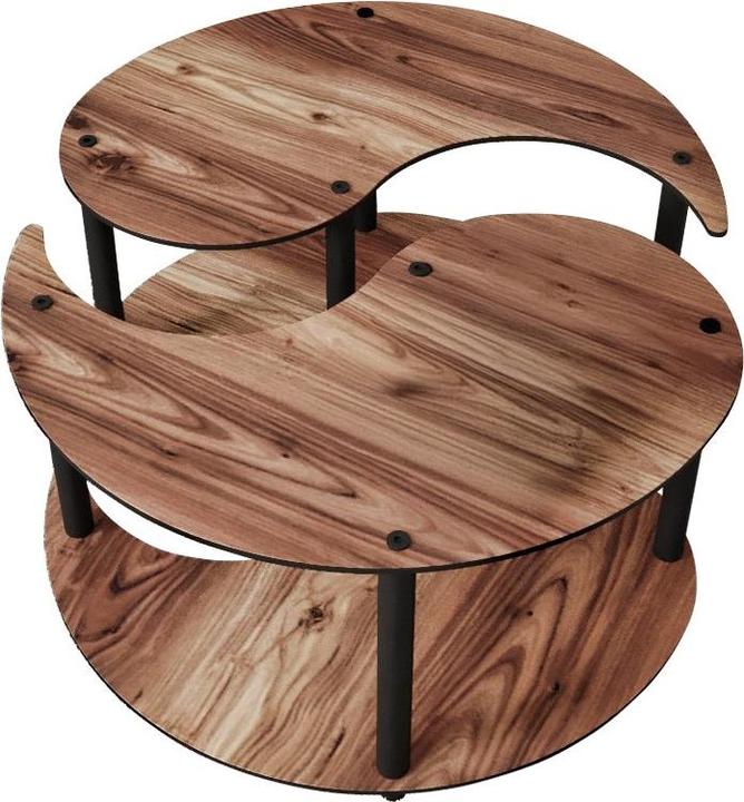 Image du produit Hanah Home Yin Yang Coffee Table 2 Set (70 x 38 x 70 cm)