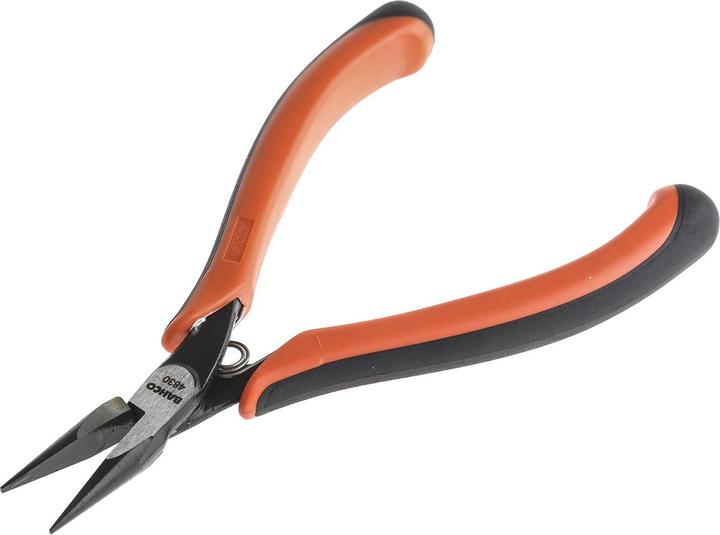 Bahco ERGO Spitzzange mit 2-Komponenten-Griff und abgerundeten Backen 135 mm (135 mm)