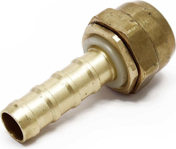 Produktbild Wiltec Spritzdüse Messing Schlauchtülle 13 mm 12bar Sprühkopf Gartenschlauch (Schlauchschelle, 13 mm)