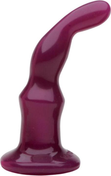 Actual product image Tantus Vibrating Anal Plug Silicone Garnet Red