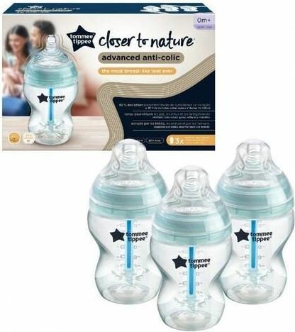 Produktbild Tommee Tippee TOMMEE TIPPE Flasche ADVANCED ANTI-COLIC, 260 ml, 3 Stk., 422746 (260 ml)
