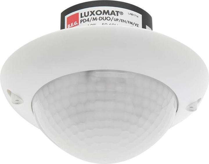 Produktbild BEG Präsenzmelder PD4-M-2C-DUO-UP 92252 RAL9010 LUXOMAT für 2 (12 m)