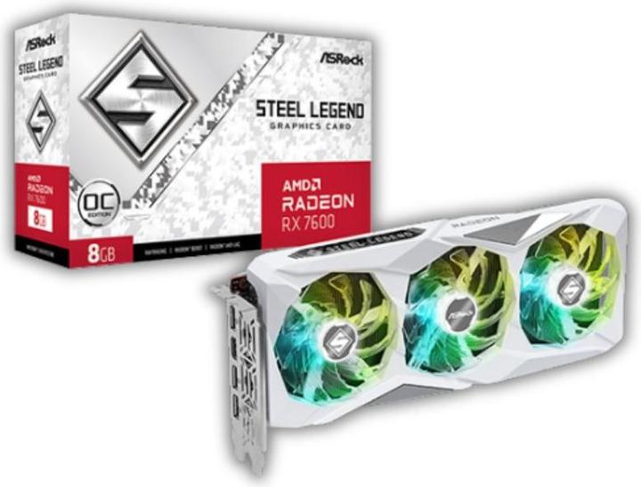 Image du produit AsRock RX 7600 Steel Legend OC (8 Go)