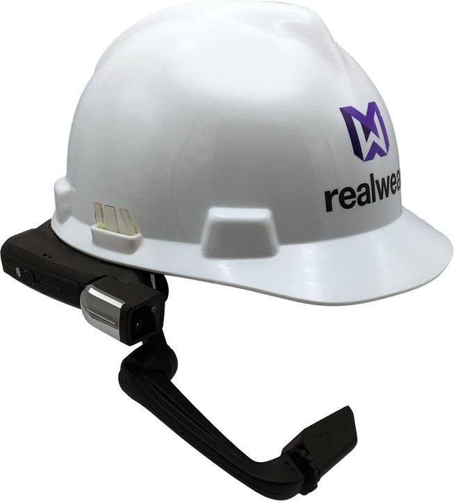 Actual product image Realwear 3x hard hat clips for MSA V-Gard Full Brim