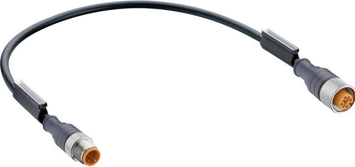Belden 12021-1 Sensor/actuator connector, assembled M12 plug, straight