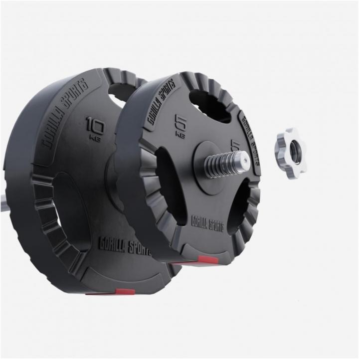 Produktbild Gorilla Sports Hantelscheiben (2 x 5 kg, 2 x 10 kg)
