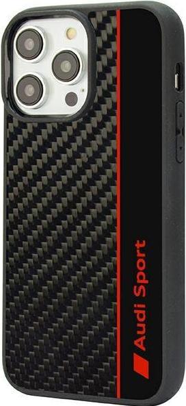 Produktbild Audi Carbon Fiber Stripe iPhone 12/12 Pro 6.1" czarny/black hardcase AUS-TPUPCIP12P-R8/D1-BK (Apple iPhone 12, Apple iPhone 12 Pro)