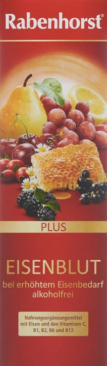 Image du produit Vitaminplus Rabenhorst Sang de Fer plus 450 ml (1 pièce(s), Liquide, 820 g)
