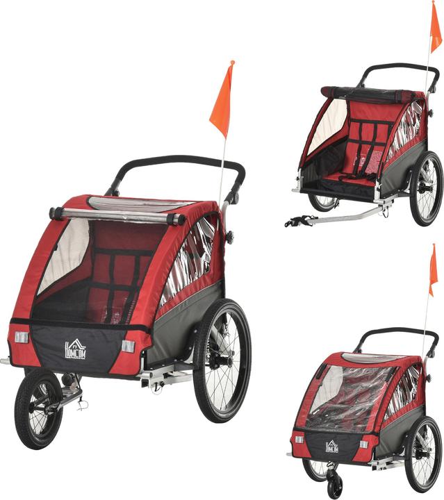 Produktbild Homcom 3in1 Kinderwagen auch als Jogger und Fahrradanhänger