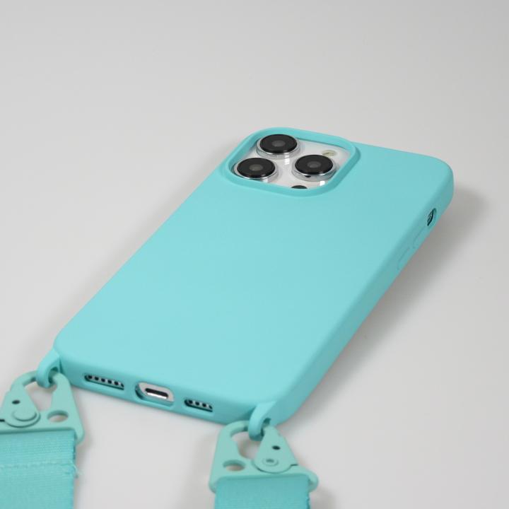 Image du produit PhoneLook Coque Silicone mat avec lanière et mousqueton en fer clair (Apple iPhone 14 Pro Max)