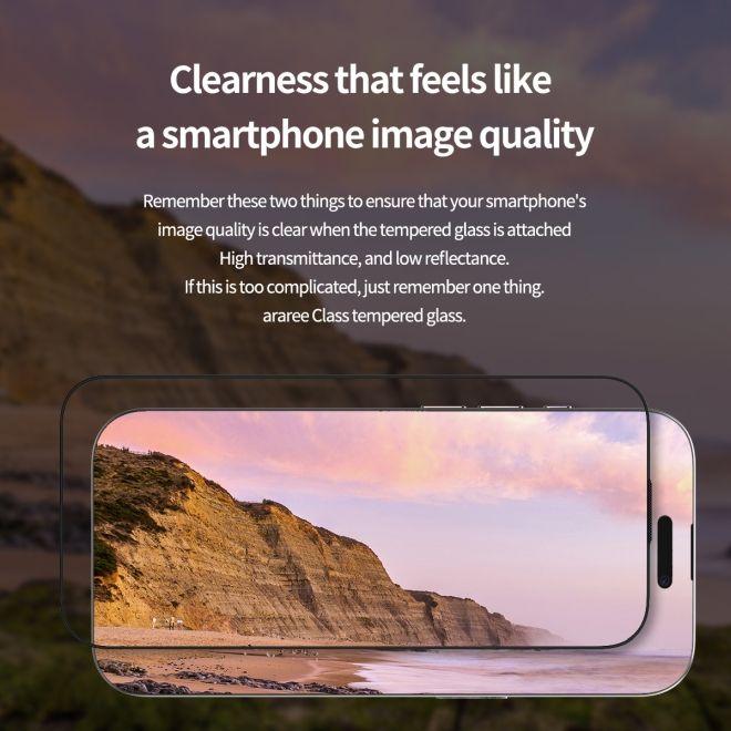 Actual product image Araree CLASS armoured glass screen protector Easy Install Kit (1 Piece, Apple iPhone 16 Pro)