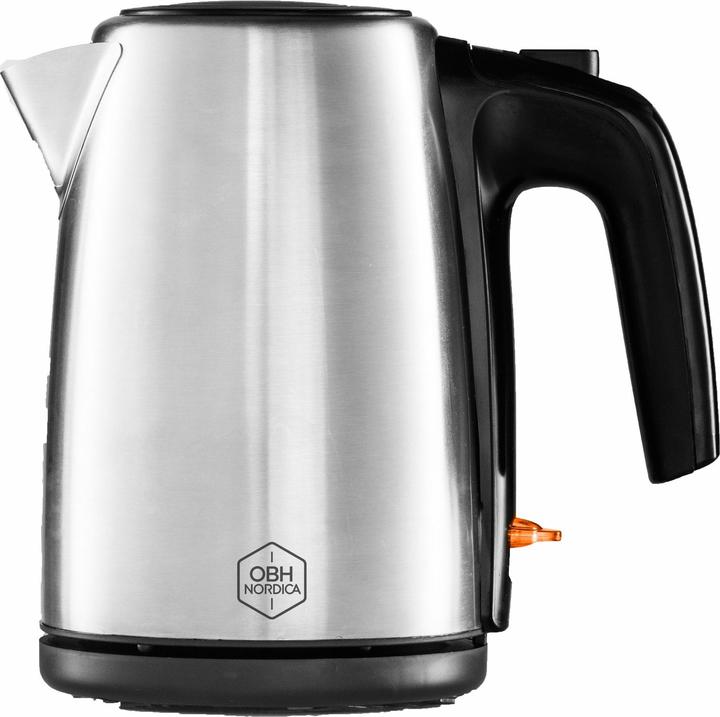OBH Nordica 6408 Wasserkocher 1 l 1650 W Schwarz, Edelstahl (1 l)