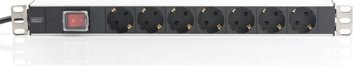 Image du produit Digitus Bandeau de prises avec profil en aluminium (7 x, CEE 7/3, 2 m)