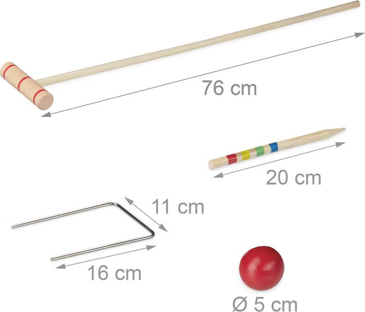 Image du produit Relaxdays Jeu de croquet