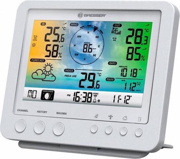 Actual product image Bresser 5 -in -1 Weather station Wi -Fi - Weather station - 39 x 34 cm - White