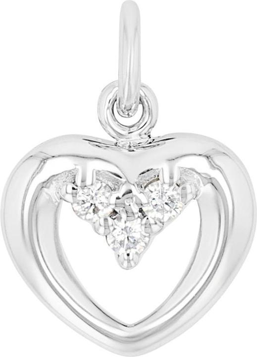 Immagine prodotto Amor Ciondolo Cupido da donna, argento 925, zirconi sintetici. | Cuore (Argento 925)