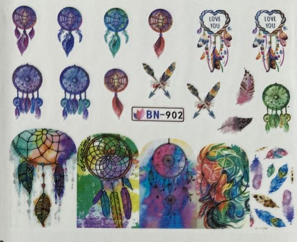 Nagellack24 Nail Art Sticker Wassertransfer 902 (Nagellacktrockner)