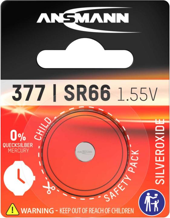 Immagine prodotto Ansmann 377 Ossido di argento SR66 (1 pz., SR66, 19 mAh)