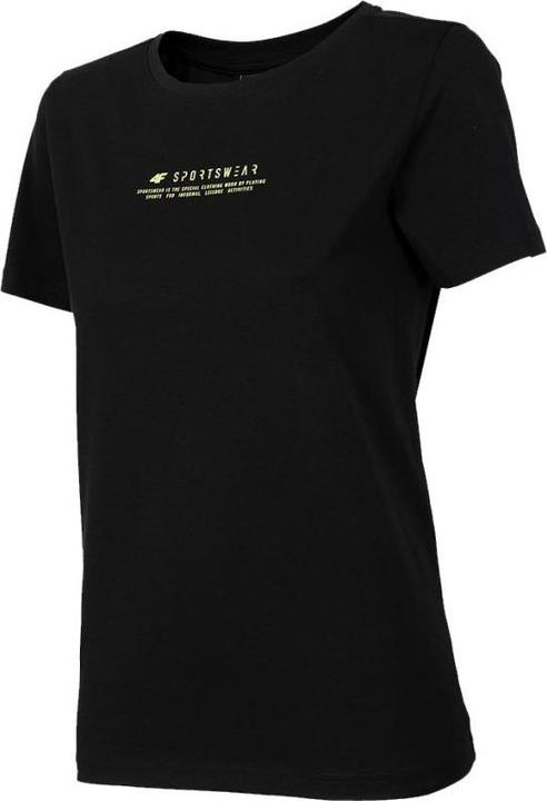 4F Damen T-Shirt tiefschwarz H4Z22 TSD019 20S (S) (S)