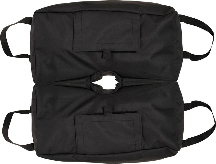 Produktbild Swisshandel24 Sonnenschirmständer Sandsack 2 x Beutel befüllbar 50 kg mit Schaufel Polyester + Kunststoff Schwarz