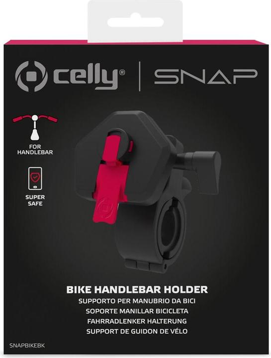 Produktbild Celly SNAPBIKE, Mobile phone/Smartphone, Passive holder, Bicycle, Scooter, Black
