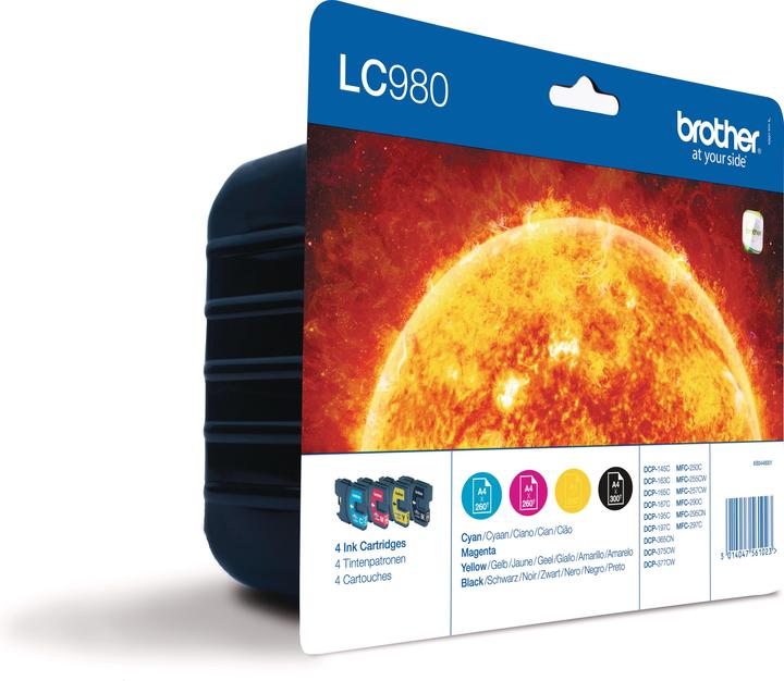 Brother LC-980 Value Pack (M, BK, Y, C)