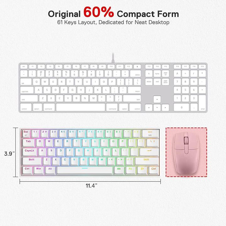 Actual product image Redragon Draconic K530 Pro (US, Cable, Wireless)