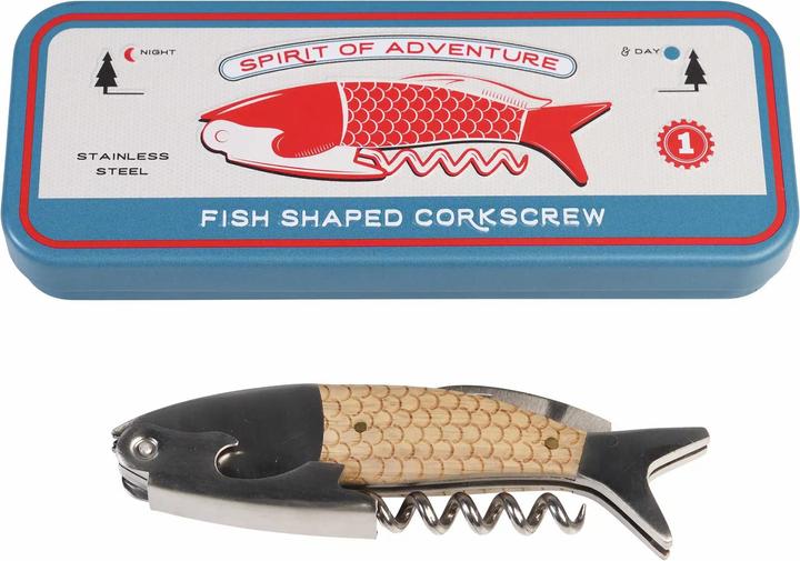Immagine prodotto Rex London cavatappi a forma di pesce in una scatola spirit of adventure (Cavatappi)