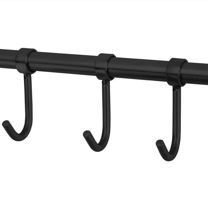 Image du produit Intirilife Barre de suspension en acier inoxydable avec 8 crochets