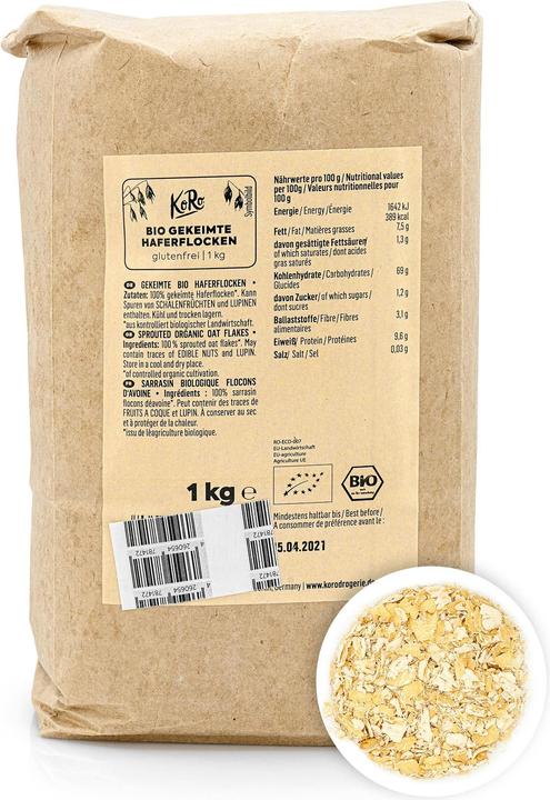 KoRo Sprouted organic small leaf oat flakes (1000 g)