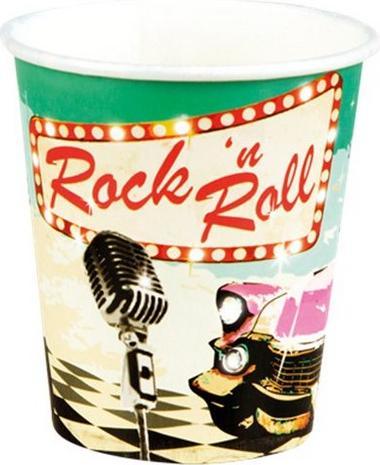 Produktbild Boland Party Becher Rock N Roll Papier 6erPack (6 x)