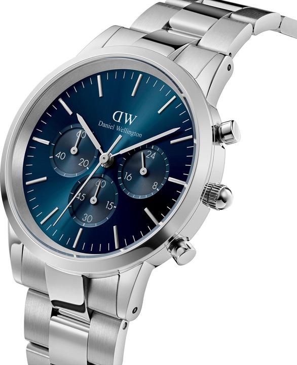 Immagine prodotto Daniel Wellington Iconic Chronograph Link Silver Arctic Sunray (Cronografo, 42 mm)