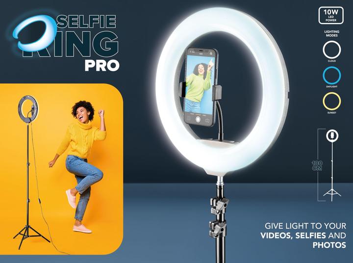 Produktbild Cellularline Selfie Ring Pro - Universale