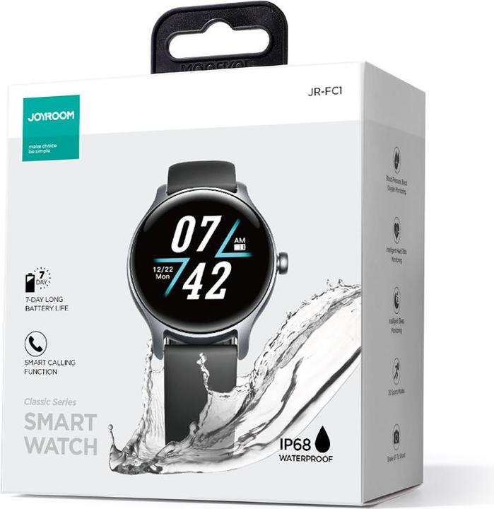 Image du produit Joyroom FC1 Classic Series Call Answering Smartwatch IP68 Gray (JR-FC1) (46 mm)