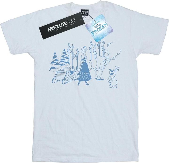 Disney Frozen Anna Sven And Olaf TShirt (M)