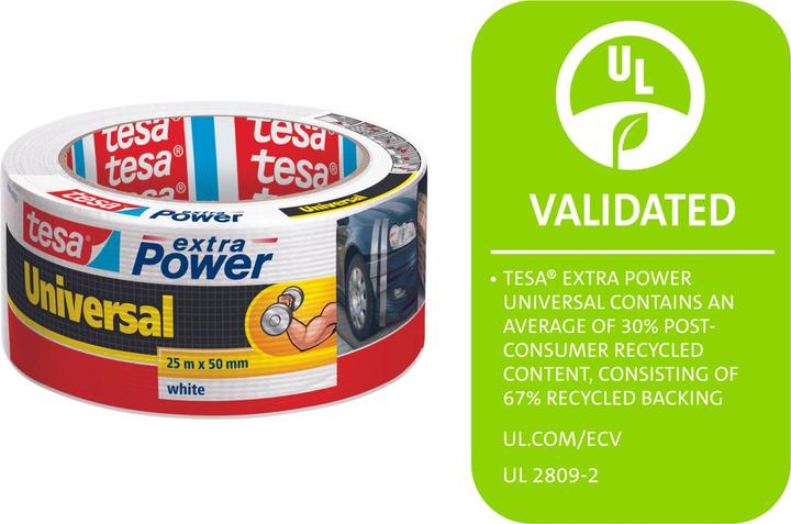 Actual product image tesa EXTRA POWER UNIVERSAL fabric tape, fabric-reinforced duct tape (50 mm)