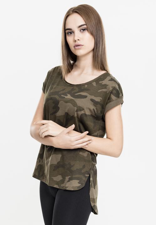 Produktbild Urban Classics Ladies Camo Back Shaped Tee (S)