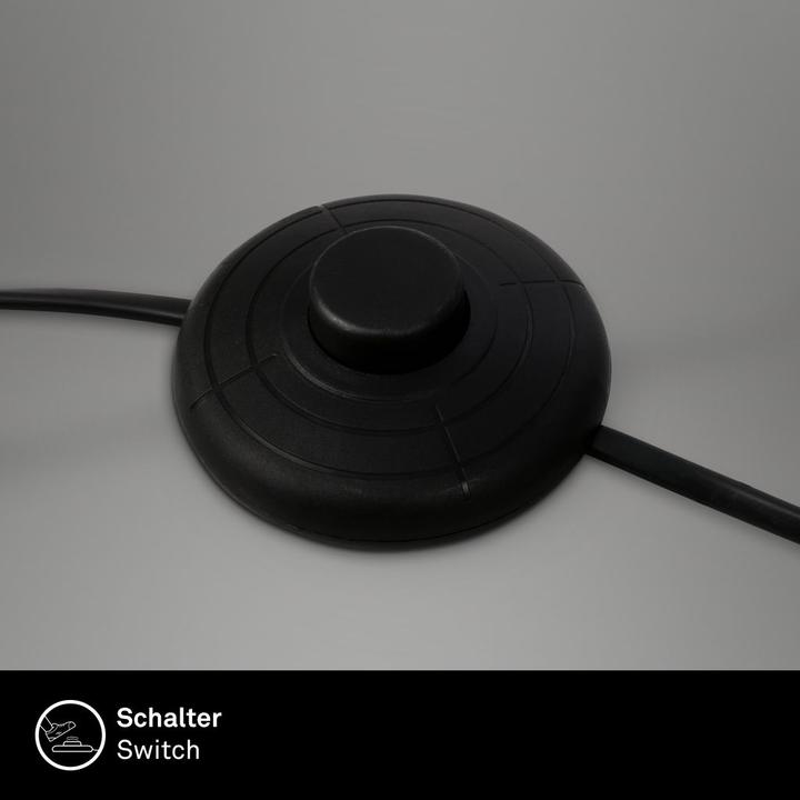 Produktbild Briloner Stehleuchte, Schwarz / Natur, exkl.1x E27/max. 10W (E27)