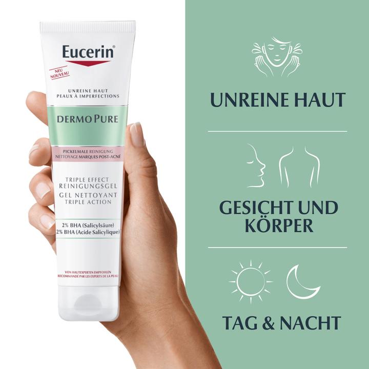 Actual product image Eucerin DermoPure Triple Effect Cleansing Gel (Gel, 150 ml)