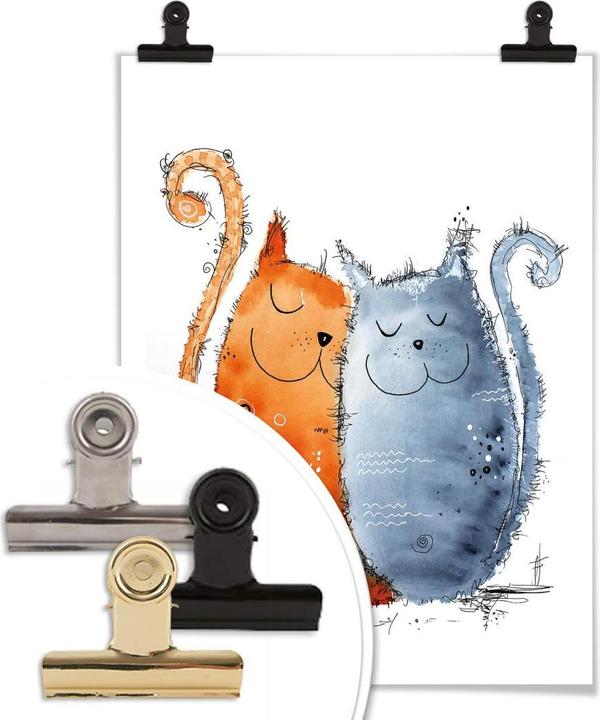 Produktbild Trenddeko Hagenmeyer - Verliebte Katzen (24 x 30 cm)