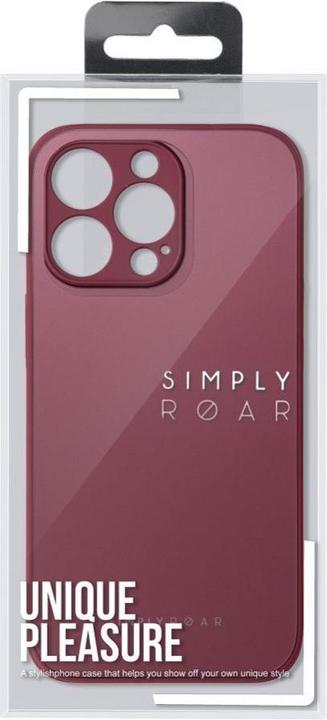 Actual product image Roar SM Matte Glass Case iPhone 14 wine red (Apple iPhone 14)