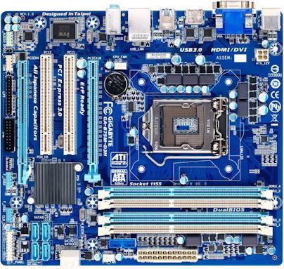 Produktbild Gigabyte Ga-B75m-D3h (LGA 1155, Intel B75, mATX)
