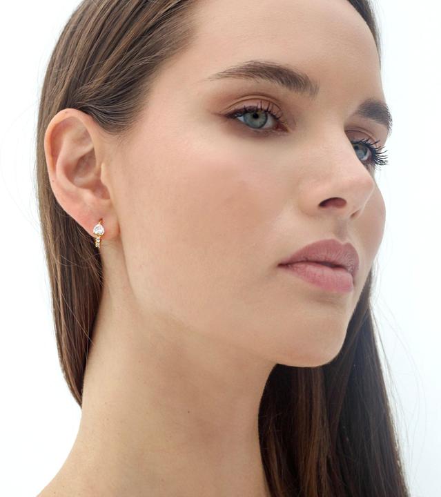 Image du produit Sensora Jewelry Boucles d'oreilles Pavé Triangle (Acier inoxydable)