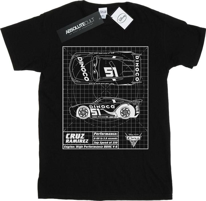 Disney Cars Cruz Ramirez Blueprint TShirt (M)