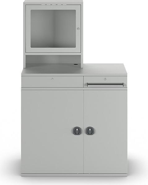 Produktbild eurokraft pro Computer-Arbeitsstation, Stahlblech