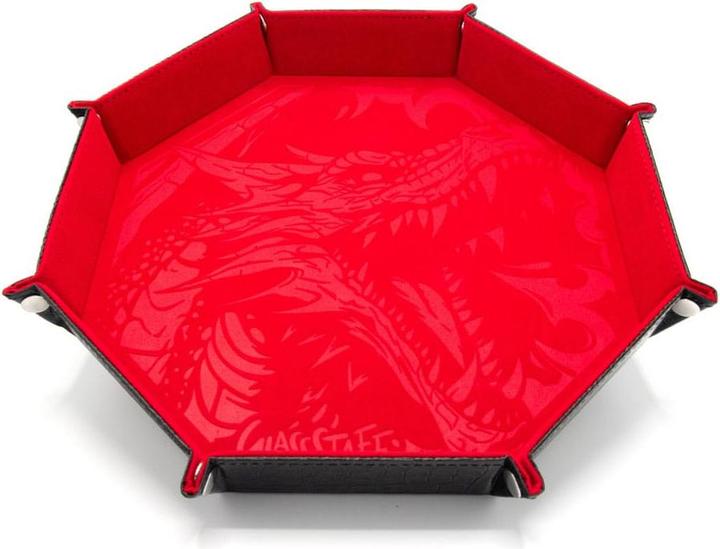Glass Staff CritStones Faltbarer Würfelteller Dragon Skin Edition Red