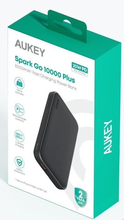 Immagine prodotto Aukey Spark Go Plus (10000 mAh, 22.50 W, 37 Wh)