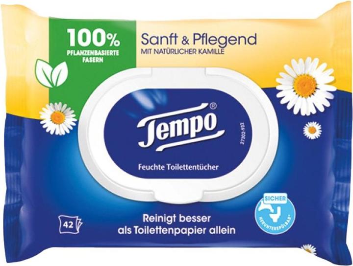 Tempo Feuchttücher sanft&pflegend Kamille (42 Stück)
