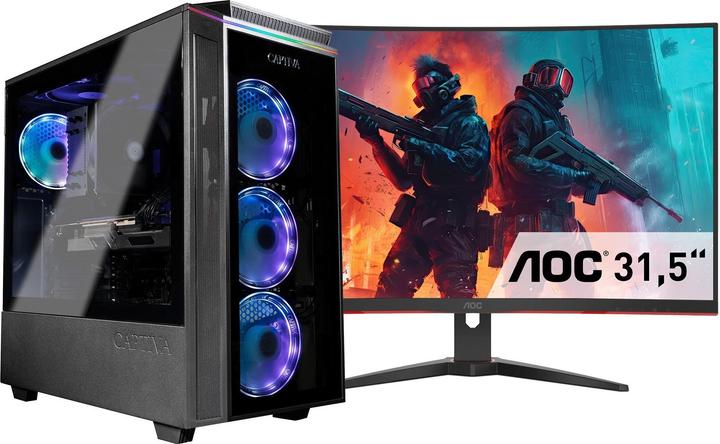 Produktbild Captiva Advanced Gaming I84-202 TFT Bundle Core i9 RTX 4060 (Intel Core i9-13900KF, 32 GB, 1000 GB, GeForce RTX 4060)