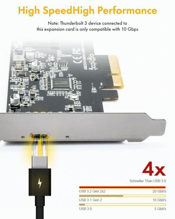 Immagine prodotto Icy Box Scheda PCI IcyBox USB Type-C Controller Card IB-PCI1901-C32